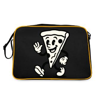 Pizza Comic - Retro Bag - black/gold - Back