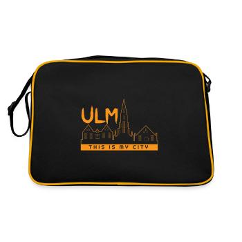 Ulm - Ma ville - - Accueil - Sac Retro - noir/or - Dos