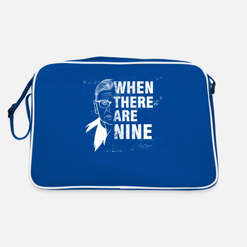 Quand il y a neuf Ruth Bader Ginsburg Spruch Sac Retro