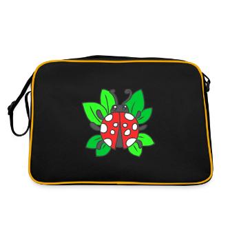 Ladybug Adoniskäfer cockchafer chanceux coccinelle chance - Sac Retro - noir/or - Dos