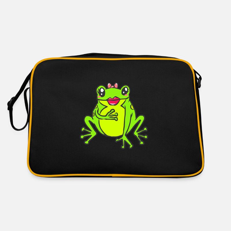 Frog tadpole toad amphibian toad frog sweet Retro Bag