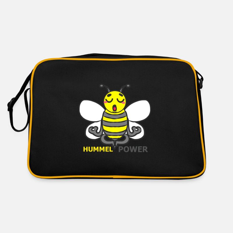HUMMEL - Retro Tasche - Schwarz/Gold