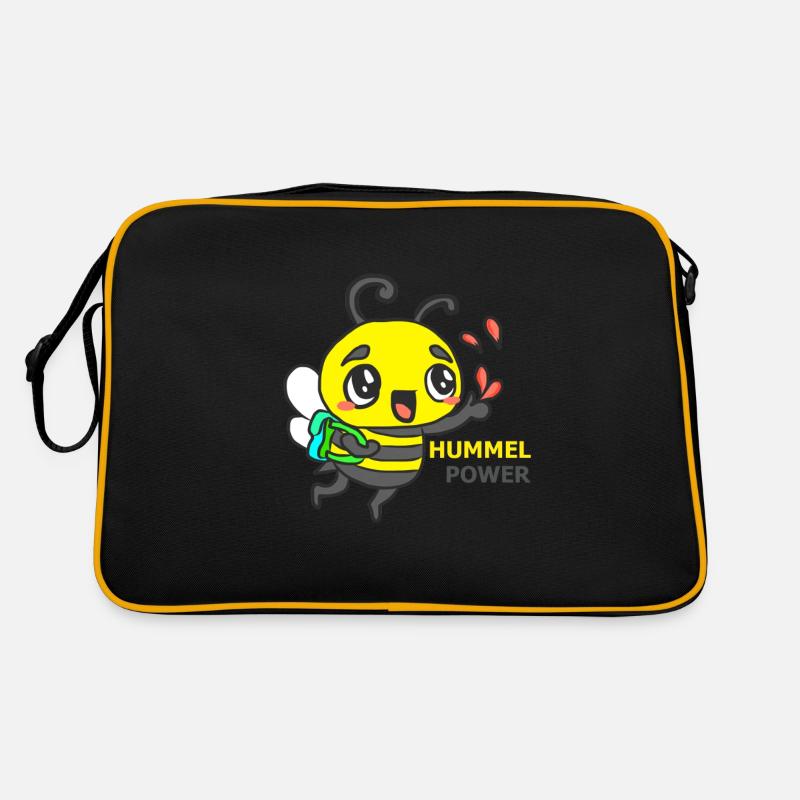 HUMMEL - Retro Tasche - Schwarz/Gold