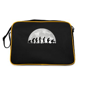 Evolution Geek Computer Programmer Gift - Retro Bag - black/gold - Back