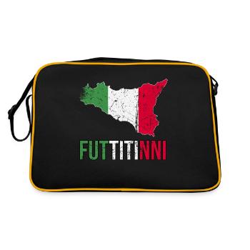 FUTTITINNI Sicile Sicile Italie Italien Regalo Mag - Sac Retro - noir/or - Dos