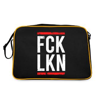 Fck Lkn Anti-Politics Policy For Protesters - Retro Bag - black/gold - Back