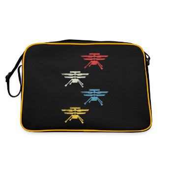 Retro Mars Hélicoptère - Espace Spatial Vintage - Sac Retro - noir/or - Dos
