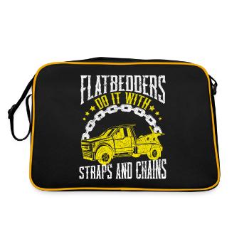Tow truck towing service tow truck - Retro Bag - black/gold - Back