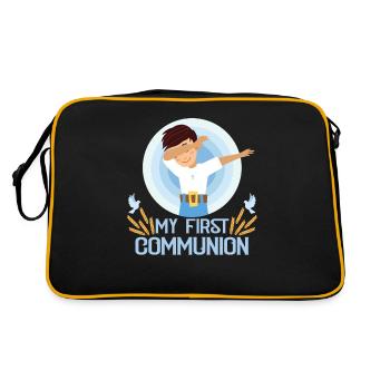 My First Holy Communion Dabbing Garçon - Sac Retro - noir/or - Dos