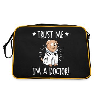 Médecin médecin spécialiste médecin - Sac Retro - noir/or - Dos