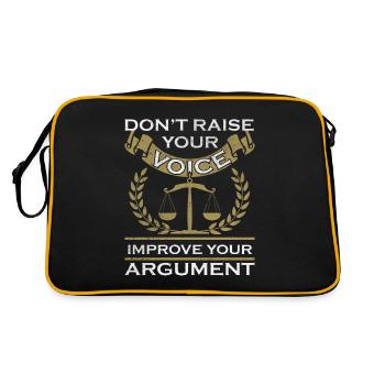 Avocat juriste avocat avocat - Sac Retro - noir/or - Dos