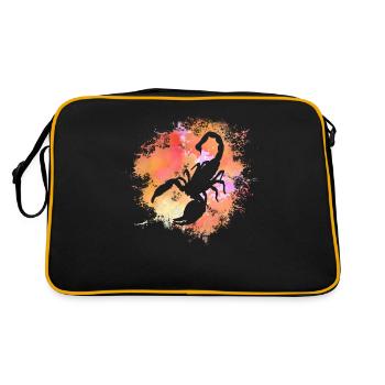 Scorpion Signe astrologique Horoscope Astrologie - Sac Retro - noir/or - Dos