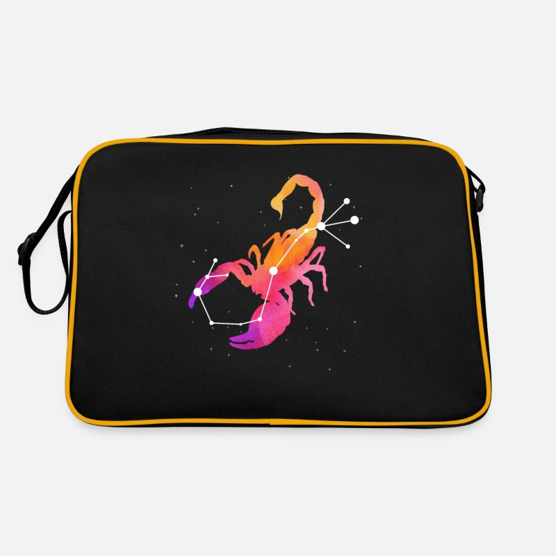 Skorpion Sternzeichen Horoskop Astrologie Retro Tasche