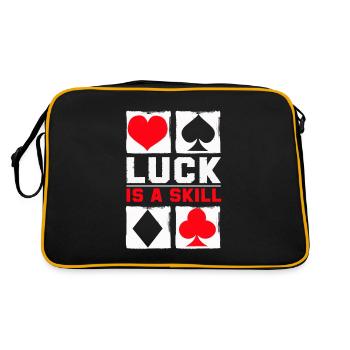 Poker Pokerspieler Texas Holdem - Retro Tasche - Schwarz/Gold - Hinten