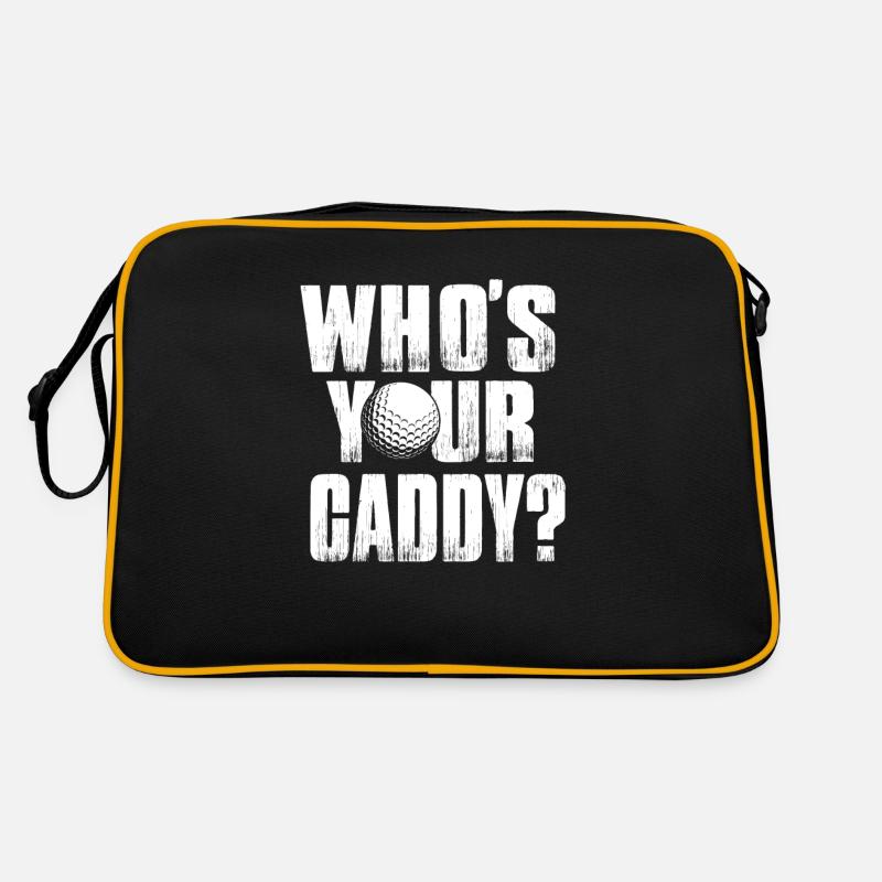 Golfeur Golf golf golf golf - Sac Retro - noir/or