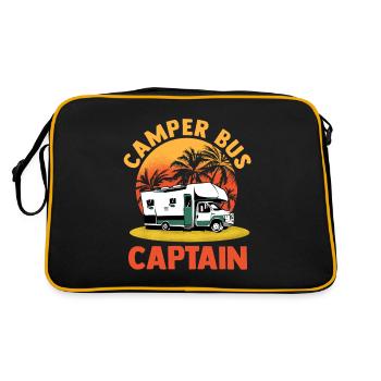 Caravane Camping-car Caravan Camper - Sac Retro - noir/or - Dos