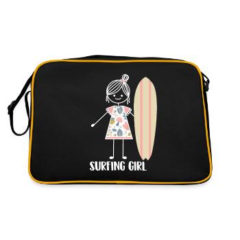 Surfing Surfer Surfer - Retro Bag - black/gold - Back