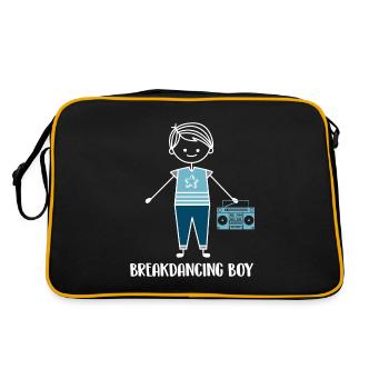 Breakdance Breakdancer Breakdancing - Retro Bag - black/gold - Back