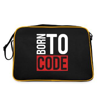 Programmer Coder Software Developer - Retro Bag - black/gold - Back