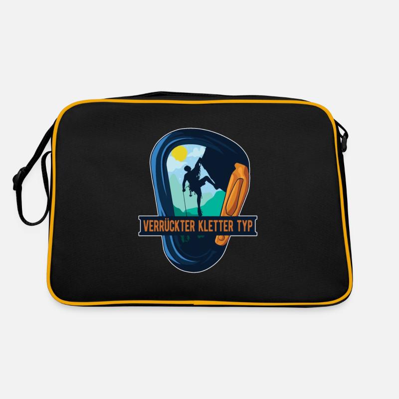 Klettern Bergsport Kletterer Retro Tasche
