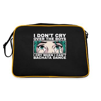 Je pleure quand je ne peux pas danser la Bachata - Sac Retro - noir/or - Dos