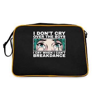 Ich weine, wenn ich nicht tanzen kann Breakdance - Retro Tasche - Schwarz/Gold - Hinten
