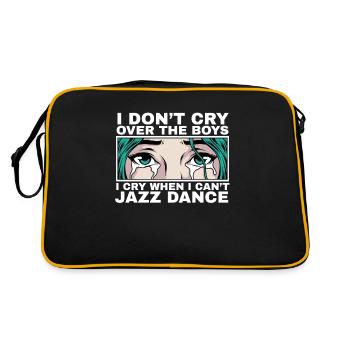 Je pleure quand je ne peux pas Jazz Jazz Citation Cadeau - Sac Retro - noir/or - Dos
