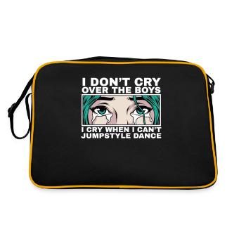 Je pleure quand je ne peux pas danser Jumpstyle - Sac Retro - noir/or - Dos