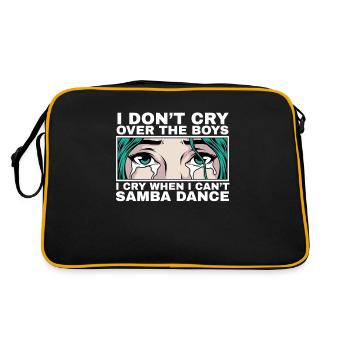 I cry when I can't Samba dance girl - Retro Bag - black/gold - Back