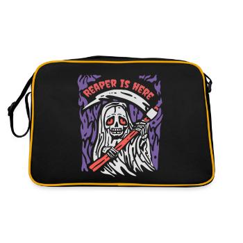 Halloween Reaper Sense Horror Grim Reaper - Retro Bag - black/gold - Back