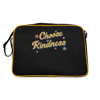 Choose Kindness Always Humanity - Retro Bag - black/gold - Back