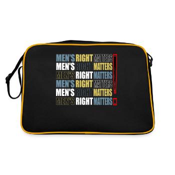 Les droits des hommes comptent Citation de l’homme Cadeau de l’égalité - Sac Retro - noir/or - Dos