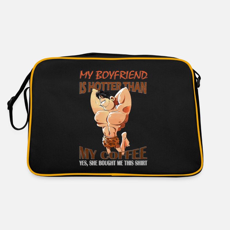 Mon copain est plus chaud que mon homme de café Sac Retro
