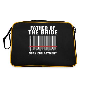 Father of the bridal scan for payment - Retro Bag - black/gold - Back