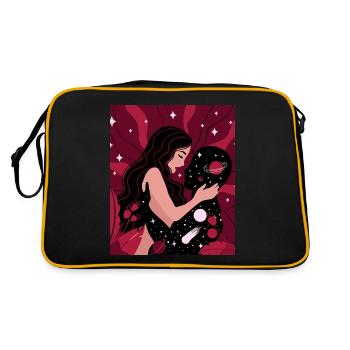 Couleur populaire 2023 Viva Magenta Chambre Féminine - Sac Retro - noir/or - Dos