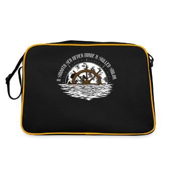 The calm sea has not produced a sailor - Retro Bag - black/gold - Back
