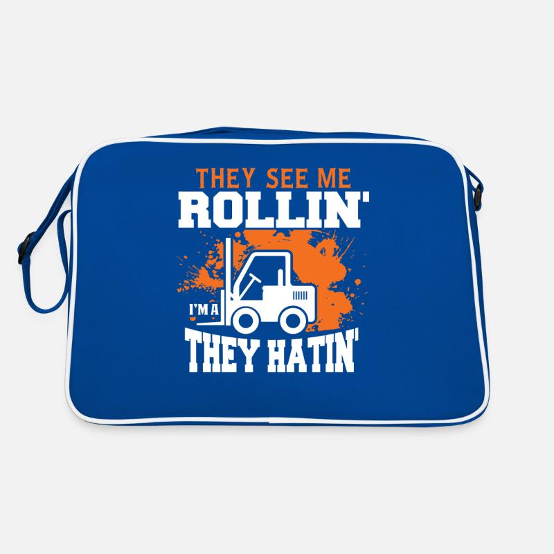 Sie Sehen Mich Rollen, Ich Bin Ein Fahrergeschenk Retro Tasche