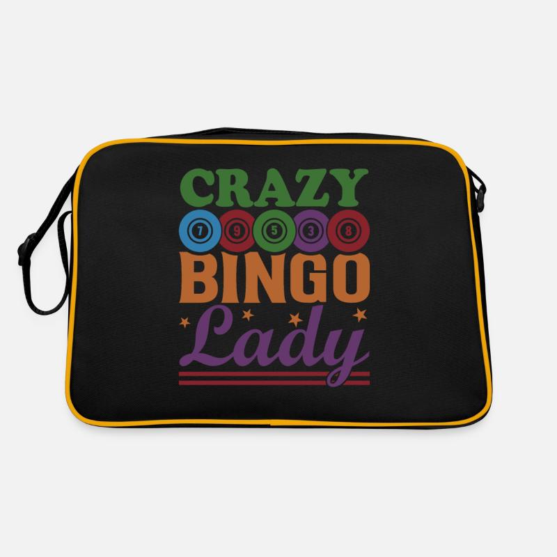 Crazy Bingo Lady Brettspiel Girlfriend Gift Retro Tasche