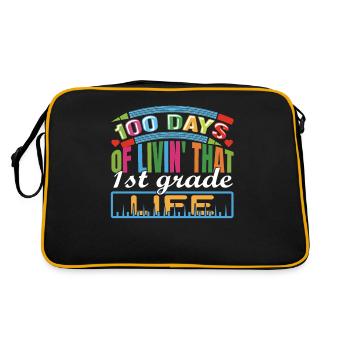100 jours Livin' cette célébration de la vie de 1ère classe - Sac Retro - noir/or - Dos