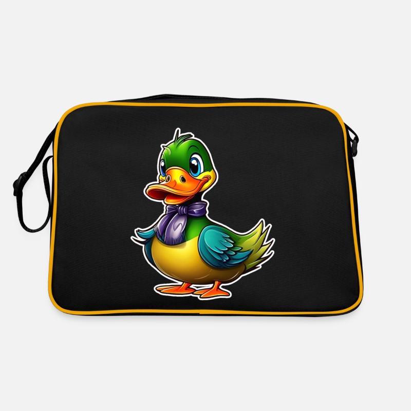 Drôle de canard coloré Sac Retro