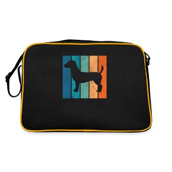 Jack Russel Terrier chien chien amour rétro cadeau - Sac Retro - noir/or - Dos