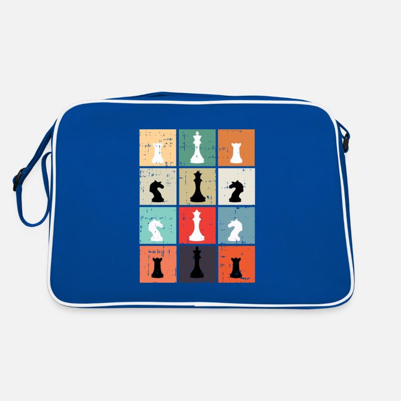 Chess chess board king queen knight gift Retro Bag