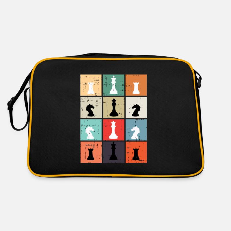 Chess chess board king queen knight gift Retro Bag