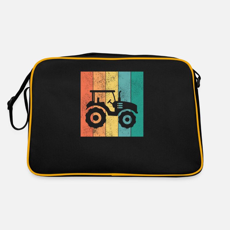 Traktor Bauer Schlepper Acker Feld Traktoren Ernte Retro Tasche