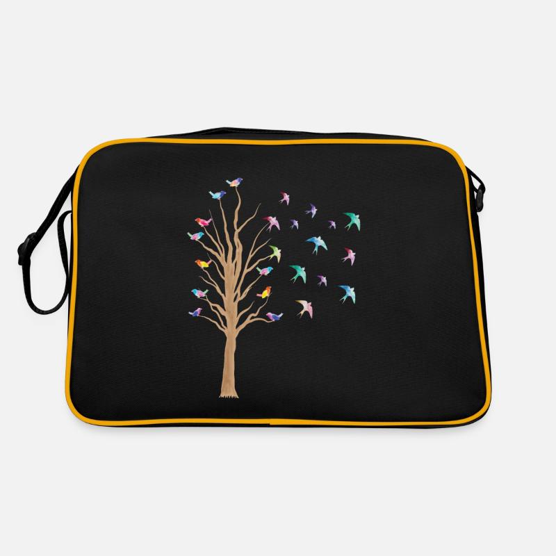 Bird TreeBird Watching Flock of Birds Gift Retro Bag