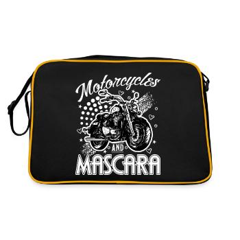 Motos Et Mascara Moto Femme Motard - Sac Retro - noir/or - Dos