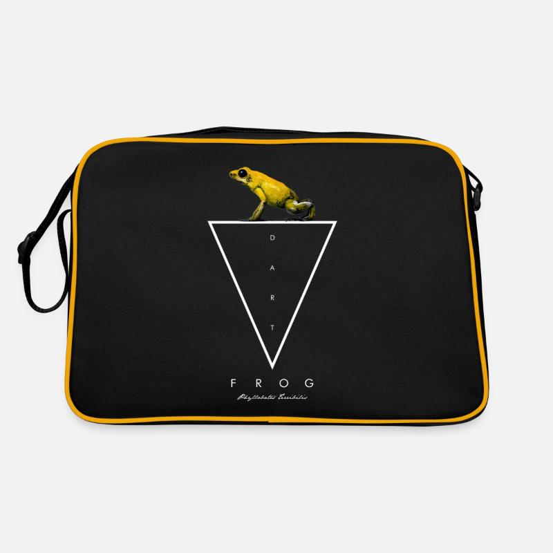 Goldener Pfeilgiftfrosch Phyllobates terribilis Retro Tasche