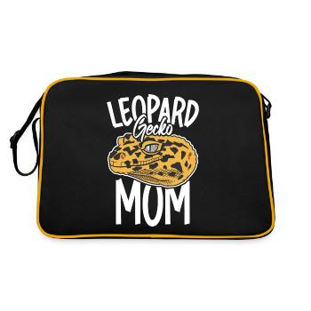 Léopard Gecko Maman Reptile Gardien Gecko Mère - Sac Retro - noir/or - Dos