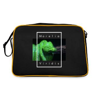 Morelia Viridis Snake Keeper Green Tree Python - Retro Bag - black/gold - Back