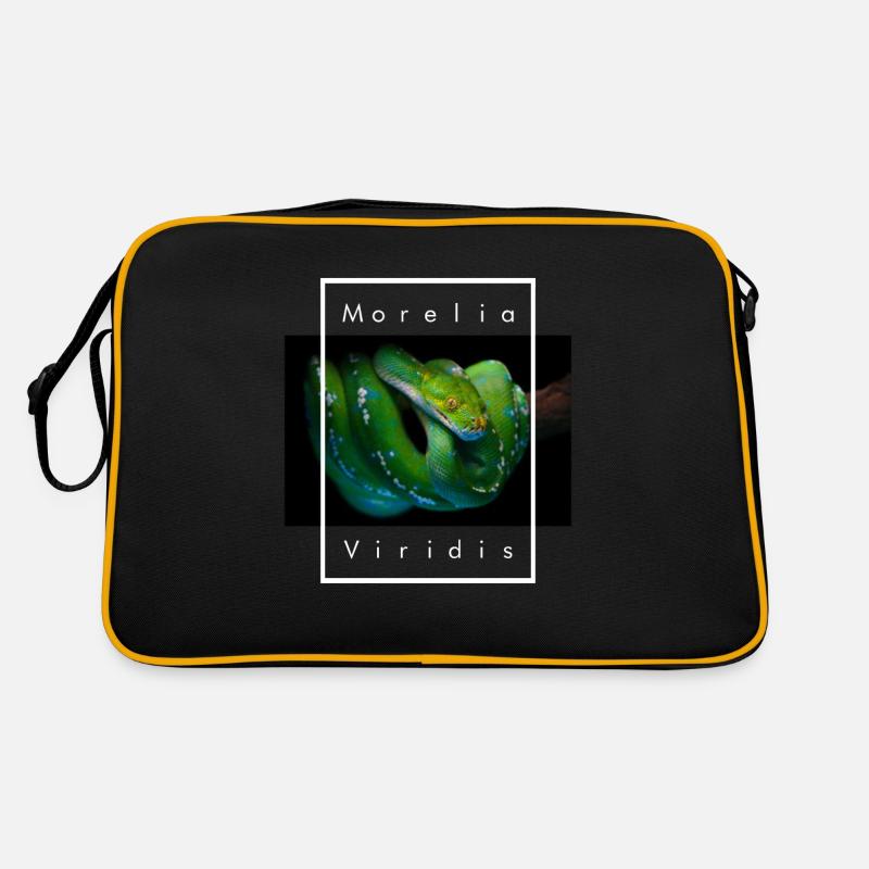 Morelia Viridis Grüner Baum Python Schlangenhalter Retro Tasche